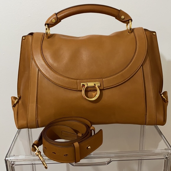Salvatore Ferragamo shoulder/top handle purse - Picture 1 of 14